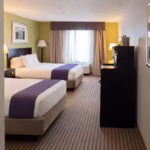 Spacious hotel suite at Sleep Inn & Suites Kalamazoo East in Kalamazoo MI